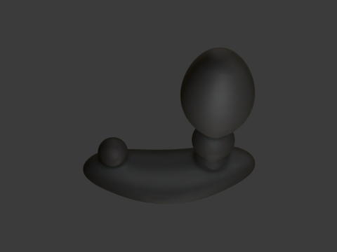 Plug Vibrator Sextoy Low Poly Rigged 3D Модель