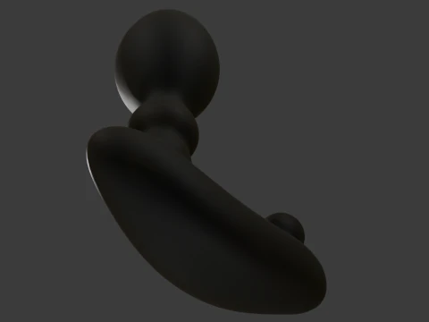 Plug Vibrator Sextoy Low Poly Rigged 3D Model