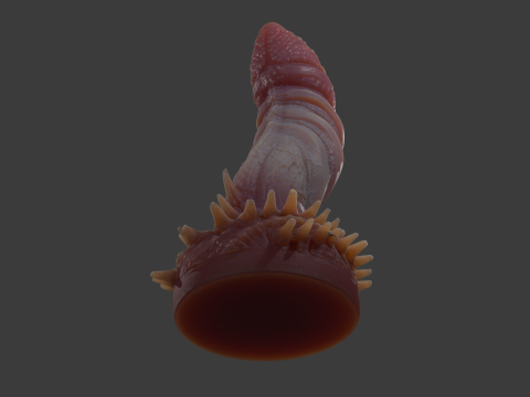 Zirugax Monster Penis Sextoy Rigged 3D Модель