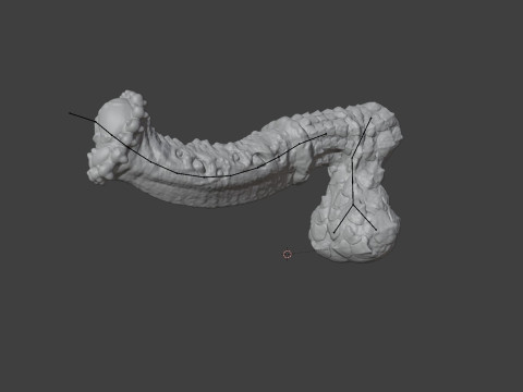 Fantasy Demon Horse Penis Rigged Modelo 3D