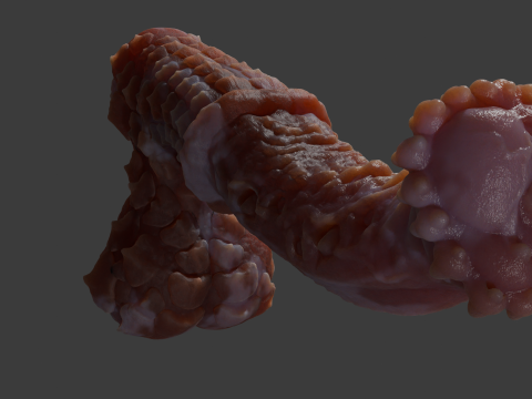 Fantasy Demon Horse Penis Rigged Modelo 3D