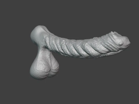 Kuragoth Demon Penis Sextoy Rigged 3D Model