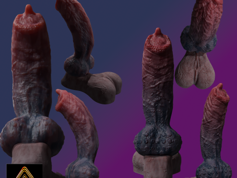 Fantasy Demon Wolf Penis Sextoy 3D 模型