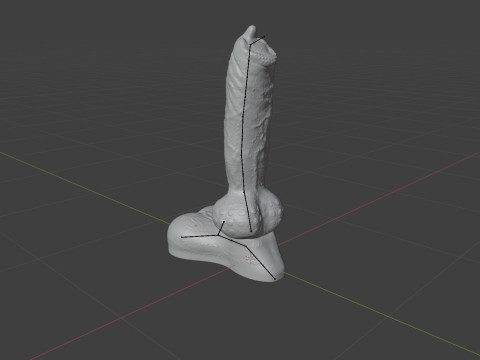 Fantasy Demon Wolf Penis Sextoy Modello 3D
