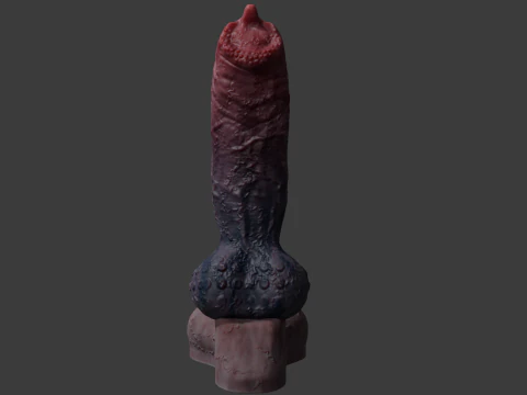 Fantasy D&eacute;mon Loup P&eacute;nis Sextoy Modèle 3D