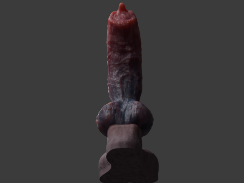 Fantasy Demon Wolf Penis Sextoy Modello 3D