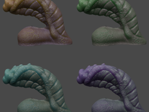 Fantasy Sevanor Dragon Penis Sextoy Rigged 3D 模型