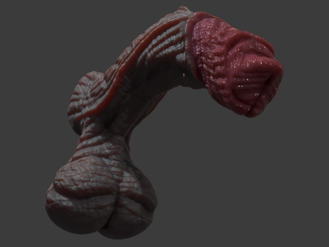 Fantasy Borthor Dragon Penis Sextoy Rigged 3Dモデル