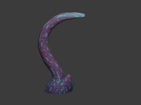 Fantasy Long Alien Tentacle Rigged 3Dモデル