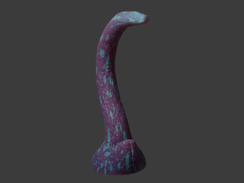 Fantasy Long Alien Tentacle Rigged 3Dモデル