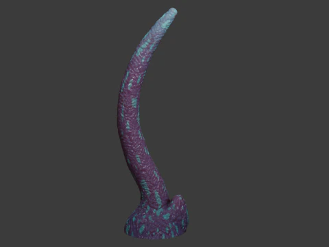 Fantasy Long Alien Tentacle Rigged 3D Model