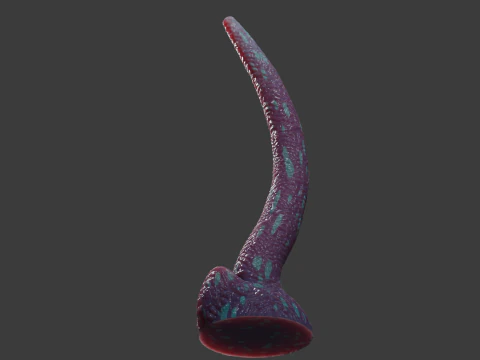 Fantasy Long Alien Tentacle Rigged 3D Model