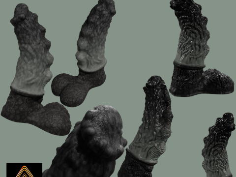 Holgarth Dragon Penis Sextoy Rigged Model 3D