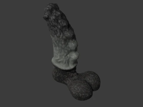 Holgarth Dragon Penis Sextoy Rigged 3D Model
