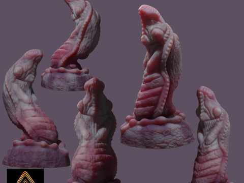 Fantasy Noellztrux Dragon Penis Sextoy Rigged 3D मॉडल