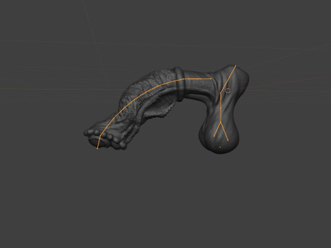 Fantasy Dragon Horse Monster Penis Rigged 3D Модель