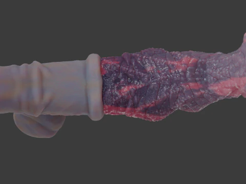Fantasy Dragon Horse Monster Penis Rigged 3D Model