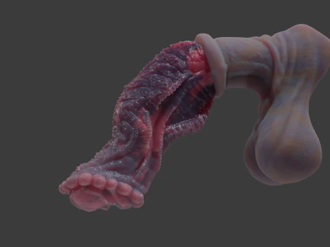 Fantasy Dragon Horse Monster Penis Rigged 3D Model