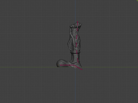 Fantasy Dragon Horse Monster Penis Rigged 3D Модель