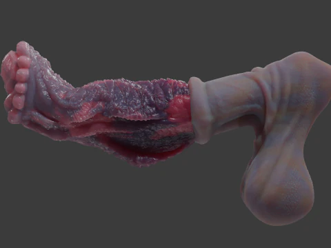 Fantasy Dragon Horse Monster Penis Rigged 3D Model