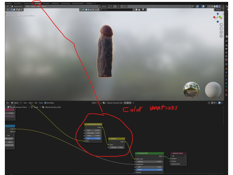 Mayram Monster Penis Rigged 3D Модель
