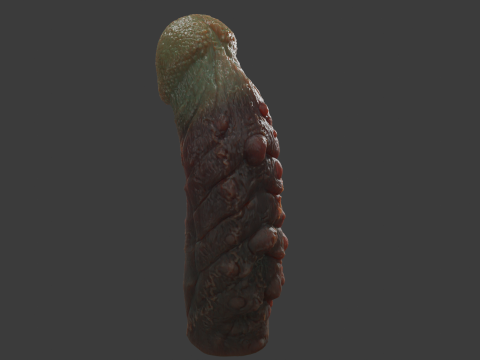 Mayram Monster Penis Rigged 3D Модель