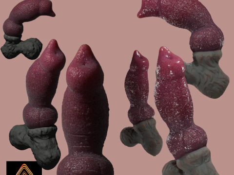 Jason Dog P&ecirc;nis Sextoy Rigged Modelo 3D