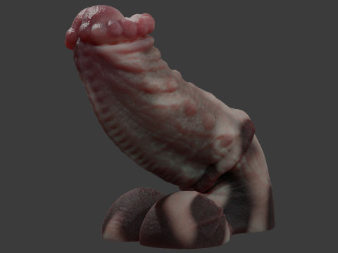 Fantasy Minotaur Penis Sextoy Rigged 3D Model