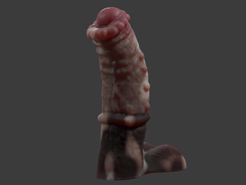 Fantasy Minotaur Penis Sextoy Rigged 3D Model
