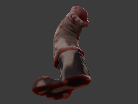 Fantasy Minotaur Penis Sextoy Rigged 3D Model