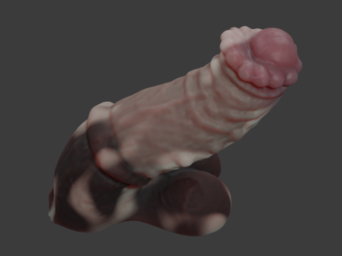 Fantasy Minotaur Penis Sextoy Rigged 3D Model