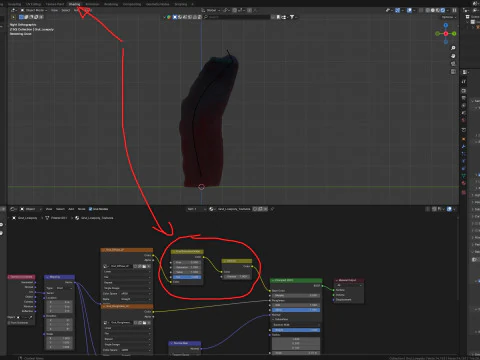 Grut Monster Penis Sextoy Rigged 3D Model