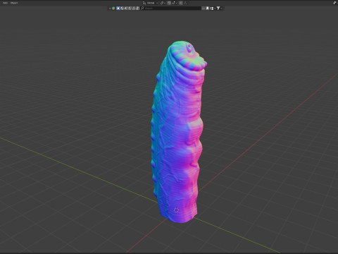 Grut Monster Penis Sextoy Rigged Model 3D