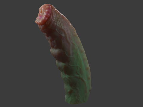 Grut Monster Penis Sextoy Rigged Model 3D
