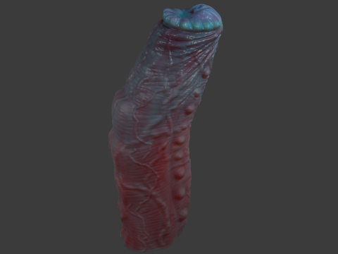 Grut Monster Penis Sextoy Rigged Model 3D
