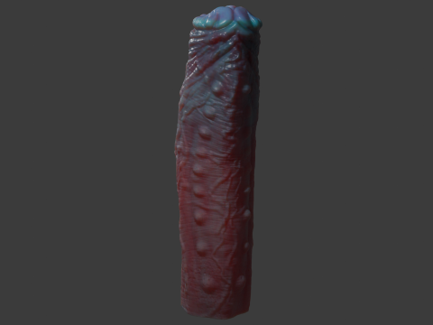Grut Monster Penis Sextoy Rigged Model 3D
