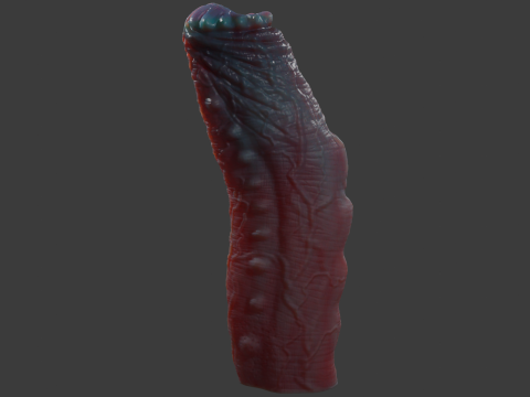 Grut Monster Penis Sextoy Rigged Model 3D