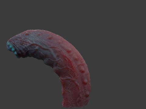 Grut Monster Penis Sextoy Rigged Model 3D