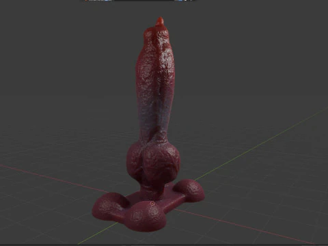 Knotplug Plug P&ecirc;nis Sextoy Rigged Modelo 3D