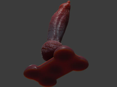 Knotplug Plug P&ecirc;nis Sextoy Rigged Modelo 3D