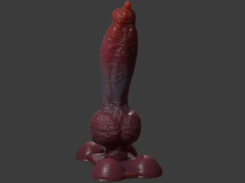 Knotplug Plug P&ecirc;nis Sextoy Rigged Modelo 3D