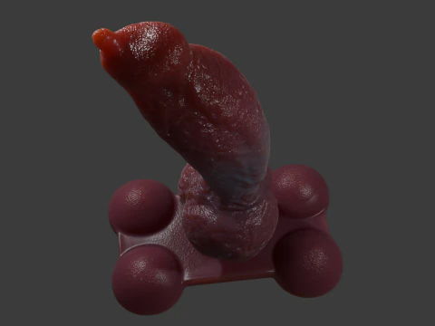 Knotplug Plug P&ecirc;nis Sextoy Rigged Modelo 3D