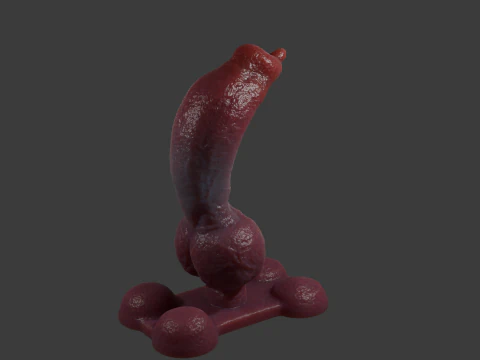 Knotplug Plug P&ecirc;nis Sextoy Rigged Modelo 3D