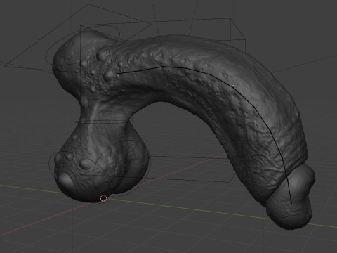 Grogash Demon Penis with Balls 3D 模型