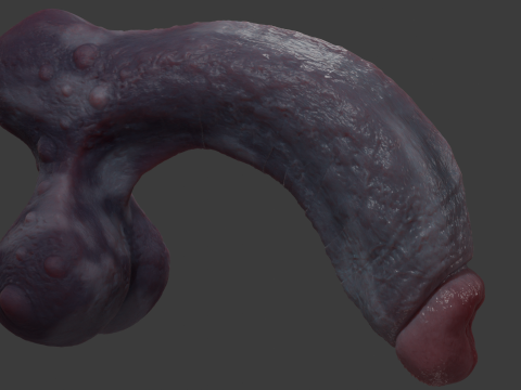 Grogash Demon Penis with Balls 3D 模型