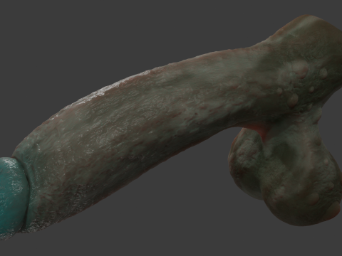 Grogash Demon Penis with Balls 3D 模型