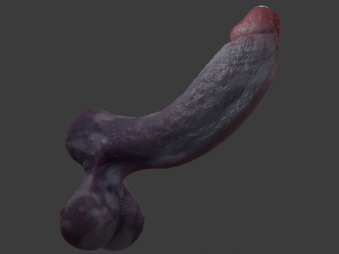 Grogash Demon Penis with Balls 3D 模型