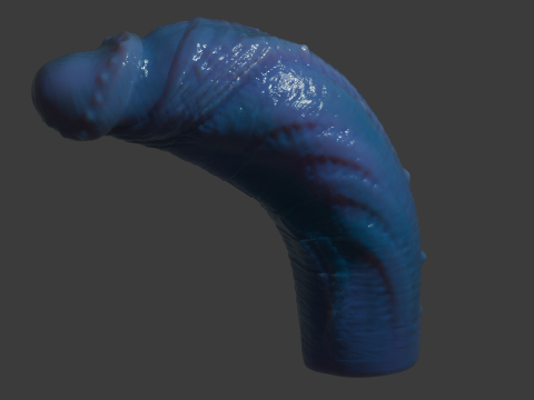 Minros Azure Demon Penis Sextoy Rigged 3D 모델