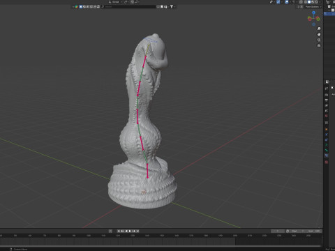Fantasy Alatruz Dragon Penis Sextoy Rigged 3D मॉडल