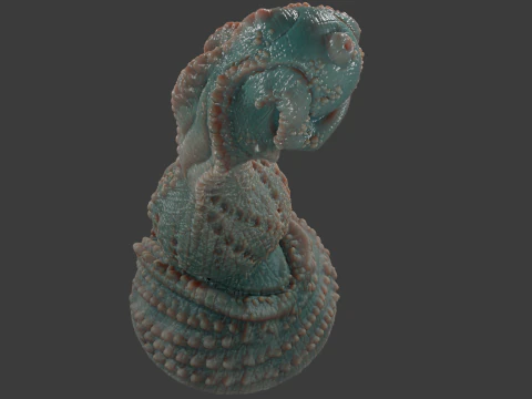 Fantasy Alatruz Dragon Penis Sextoy Rigged 3D Model